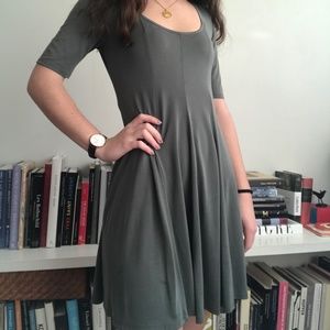 Urban Outfitters soft green/gray flowy dress